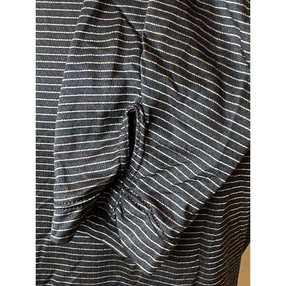 Moret Ultra Black Gold Stripe Turtleneck Athletic Layer Top Women's Size M - Picture 7 of 10